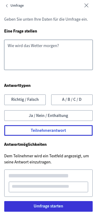 BigBlueButton Version 2.3 - Umfragen